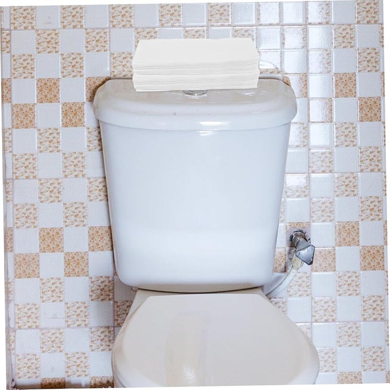 Beaupretty 200 قطعة مناديل ورقية بيضاء قابلة للتخلص منها ناعمة وماصة لحفلات الزفاف والمطبخ والحمام - Image 5